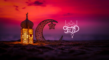 Eid background, Banner type image of Eid festival