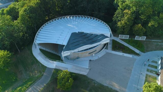 Amphitheater Biala Podlaska Zespol Palacowy Radziwilow Aerial View Poland