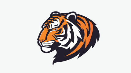 Tiger mascot vector art illustration strong tiger design