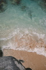 clean clear blue water on an island of Nha Trang
