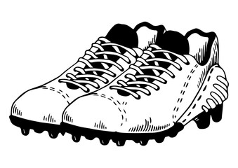 American football equipment engraving PNG