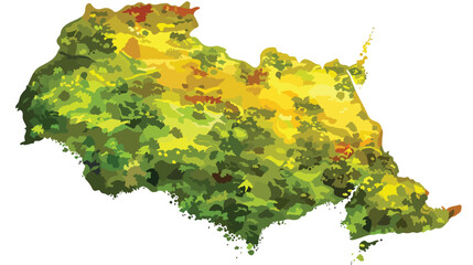 Vector illustration of Guinea map flat vector 