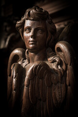 Fototapeta na wymiar Wooden angel