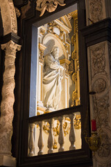 Marble statue in church
