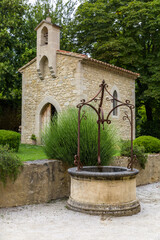 Water well of a medieval French castle