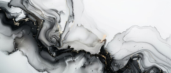 Alcohol ink. Style incorporates the swirls of marble or the ripples of agate, abstract painting.
