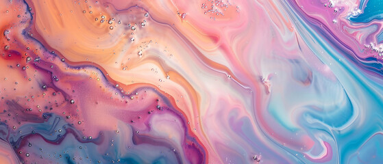 Alcohol ink. Style incorporates the swirls of marble or the ripples of agate, abstract painting.
