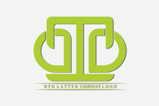 Gradient initials logo design