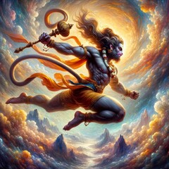 Hanuman Jayanti illustration