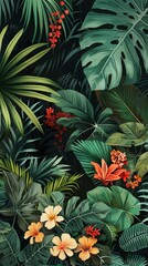 Fototapeta premium EcoTourism,Botanical illustrations