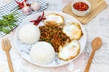 Stir Fried Basil with Jumbo Pork