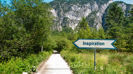 Signposts the direct way to Inspiration - 779854561