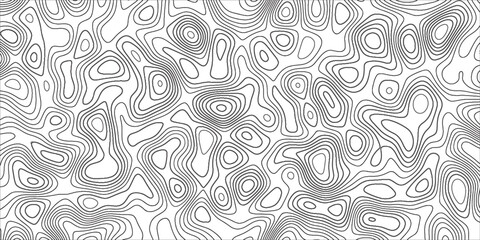 Topographic map background with geographic line map with elevation assignments.Modern design with White topographic wavy pattern design. Paper Texture Imitation of a Geographical map shades .	