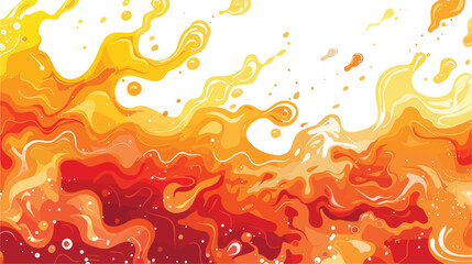 Art hot lava fire abstract pattern illustration background - obrazy, fototapety, plakaty