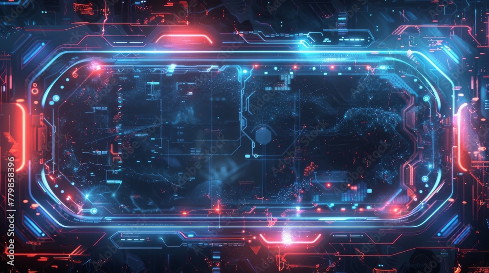Poster png technological background. squares, circles, ovals, rectangles, and square frames with light whit