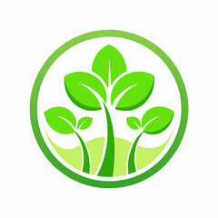 Health Vector: Microgreens Company Logo
