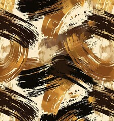 Abstract gold brush strokes - rich texture of gold and brown brush strokes creating a luxurious artistic background