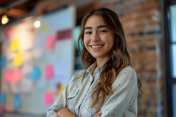 Confident and Poised Gen Z Professional Showcasing Leadership in the Diverse Workplace of Tomorrow