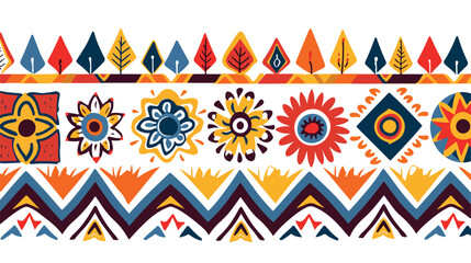 Colorful ethnic pattern. Element for design flat vector