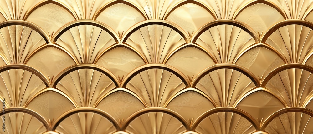 Poster an exquisitely delicate side of traditional woodwork style-rooms is created by japanese gold backgro