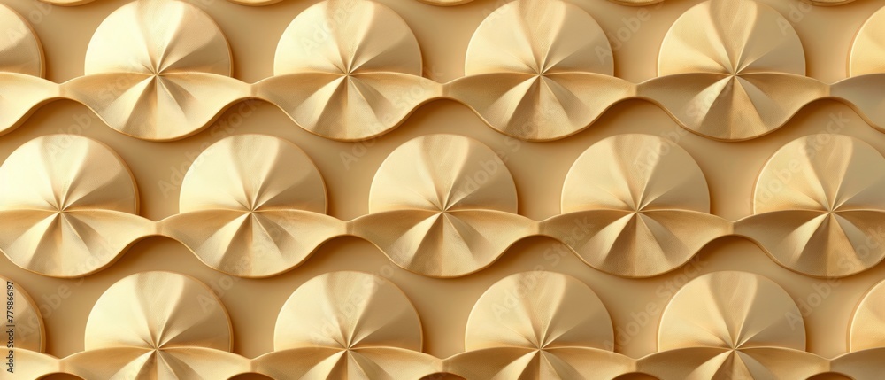 Poster background with gold geometric pattern in japanese style.