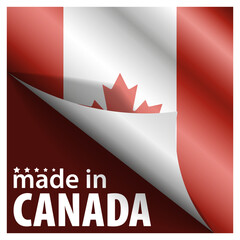 Made in Canada graphic and label.