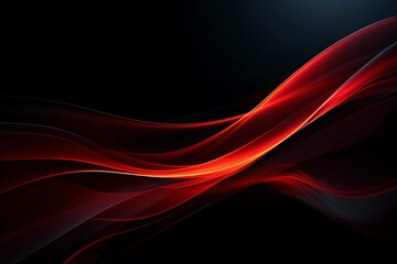 Iridescent graphic dark background with neon red lines