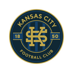 Kansas City football logo, USA. Elegant soccer logo. Elegant Modern Soccer Football Badge logo designs, Soccer Emblem logo template vector illustration