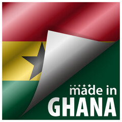 Made in Ghana graphic and label.