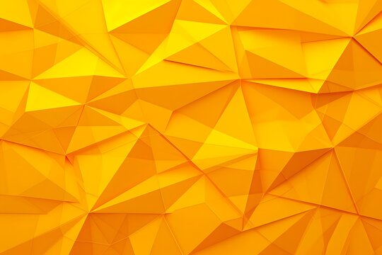 Abstract Background of triangular Patterns in yellow Colors. Low Poly Wallpaper
