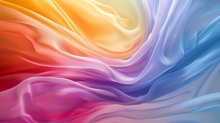 Fototapeta premium A close up of a colorful fabric with wavy lines, AI