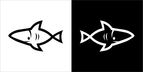 Illustration vector graphics of fish icon