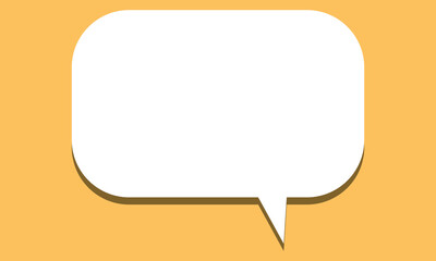 Speech bubble / speech balloon or chat bubble icon for apps and websites. Flat vector design