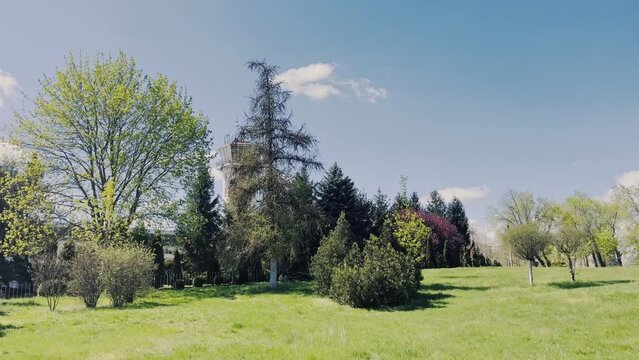 the park near the Chisinau International Airport parking lot, Moldova