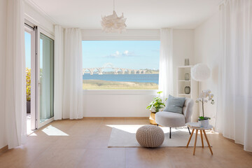 Detail of flat with sea view. Romantic and holiday space. - 779878963