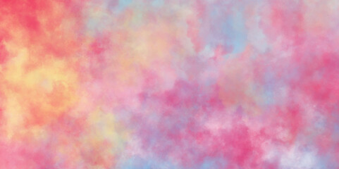 Pink water color paint wall Background. Soft pink grunge background frame. Watercolor abstract painting with pastel colors. dust oil stain texture. hand  painted pink watercolor background.