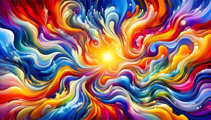 Radiant Swirls of Creation

