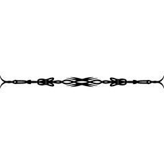 Line border vector, luxury black line, underline, Simple Atmosphere Round Dividing