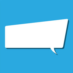 Fototapeta premium speech bubbles. Blank empty vector white speech bubbles. Cartoon balloon word design. bubble icon for apps and websites. 