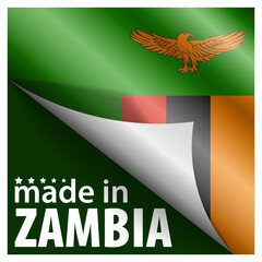Made in Zambia graphic and label.