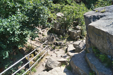 Obraz premium Wandern und Klettern im Harz