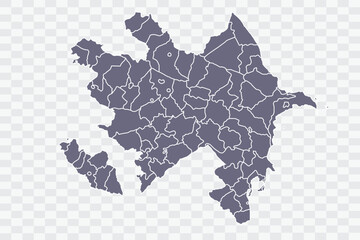 Azerbaijan Map pewter Color on White Background quality files Png