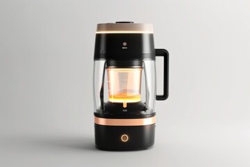 Modern innovative blender with touch interface on a neutral background