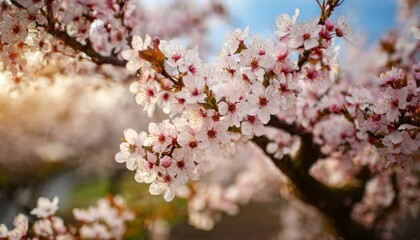 Ethereal Elegance: Delicate Blossoms on the Spring Tree