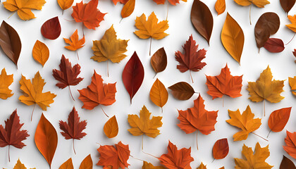 3D Autumnal Splendor background. Generative ai 