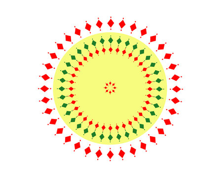 tribal pattern ( assamese pattern ) of northeast india which is used for textile design in assam gamosa , muga silk or other traditional dress.similar to ukrainian pattern or russian pattern.vector
