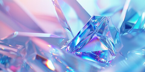 Close up view of crystal object - obrazy, fototapety, plakaty