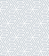 Vector seamless texture. Modern geometric background. Lattice with hexagons. - 779894582
