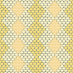 Vector - orient mosaic seamless pattern, colored illustration.