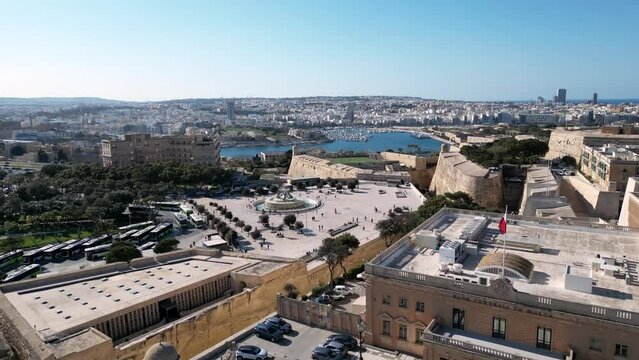 Beautiful Valletta on the island of Malta, HDR aerial shots